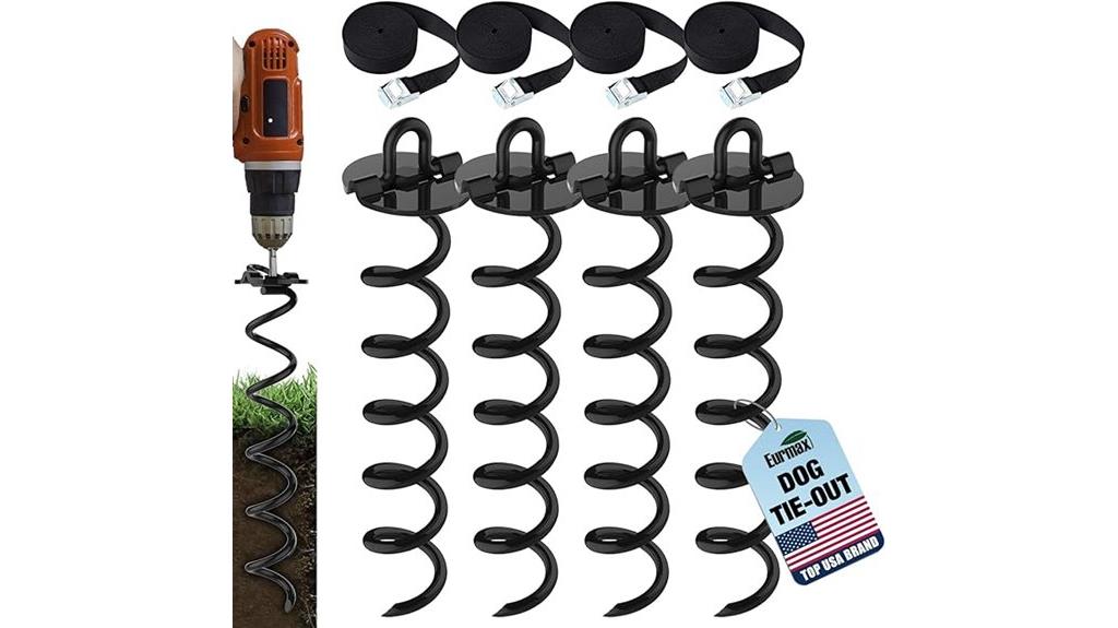 heavy duty spiral stake kit