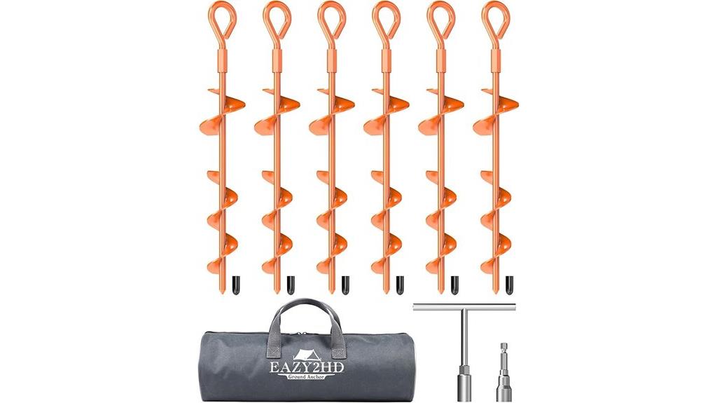 heavy duty tent stakes pack