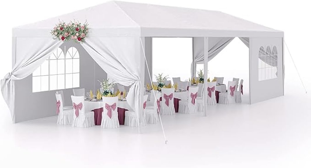 heavy duty white tent
