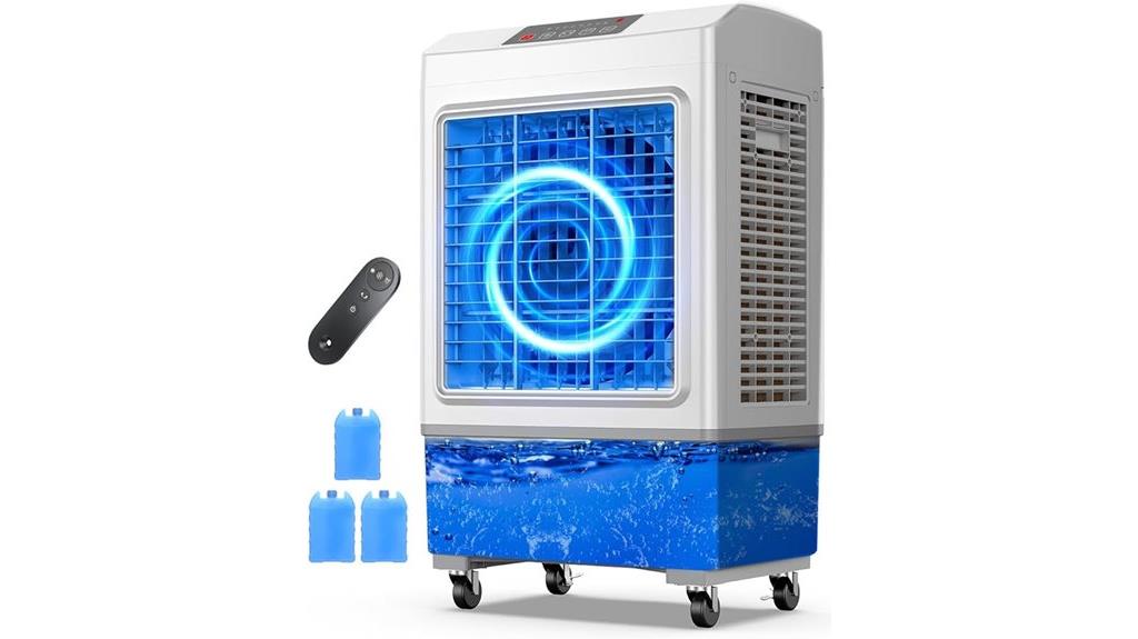 high capacity oscillating swamp cooler