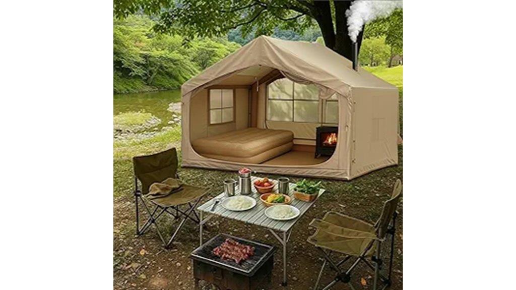 inflatable 8 person camping tent