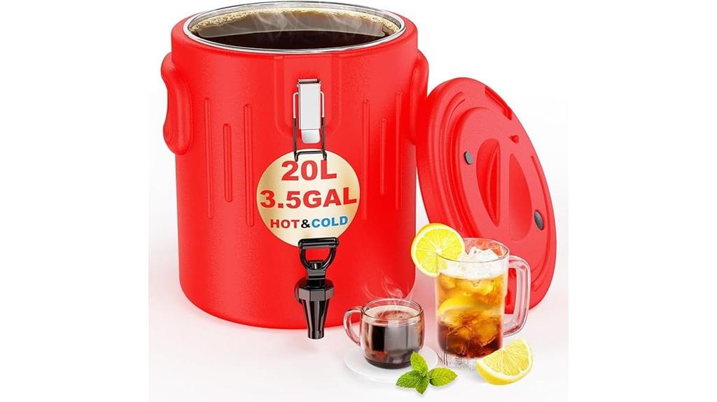 insulated 3 gallon beverage dispenser