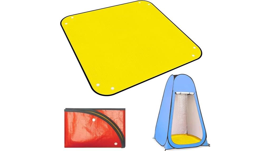 large camping shower mat