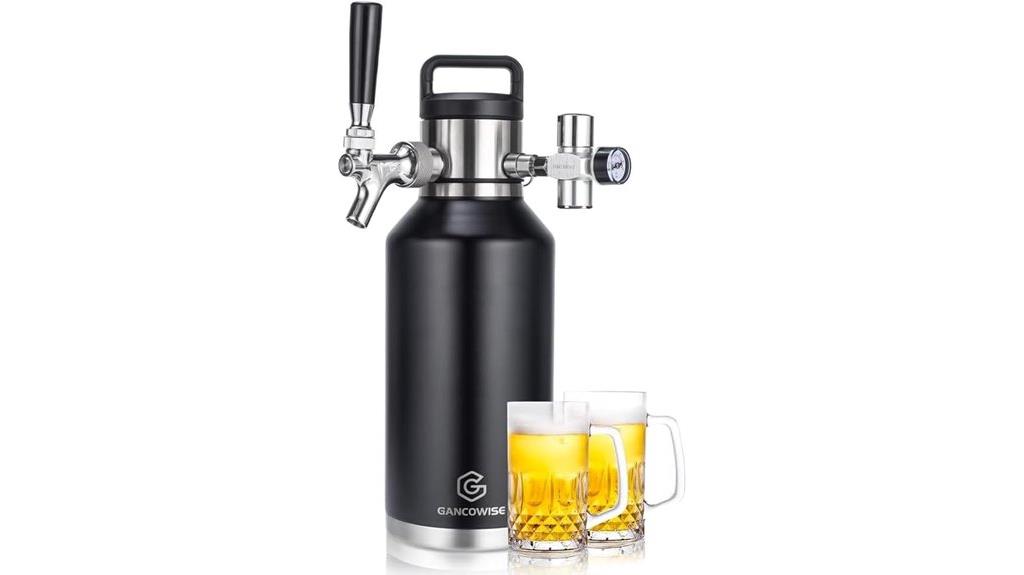 large double walled keg