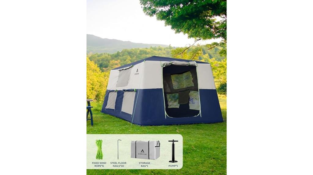large inflatable camping tent