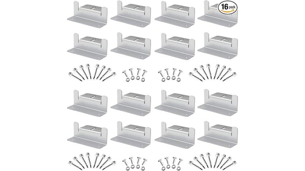 lightweight aluminum z brackets