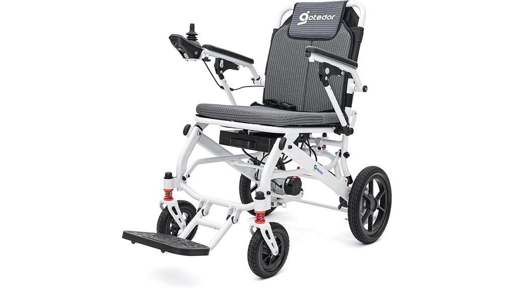 lightweight foldable electric wheelchair