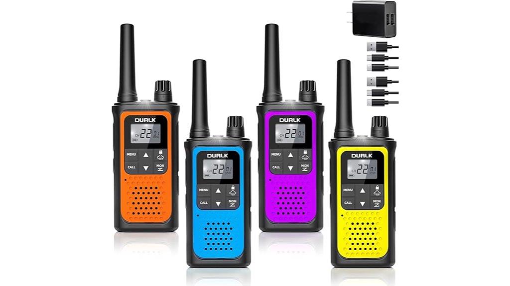 long range rechargeable walkie talkies