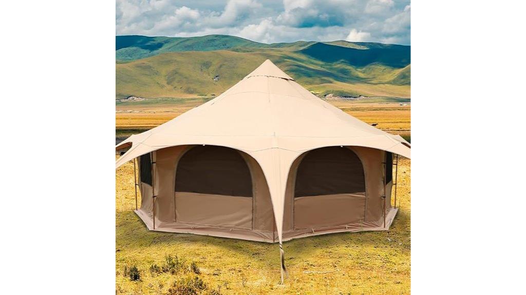 luxury canvas bell tent
