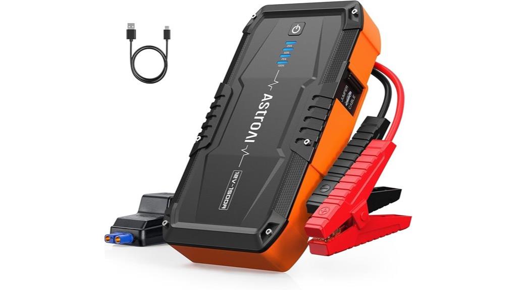 orange astroai jump starter