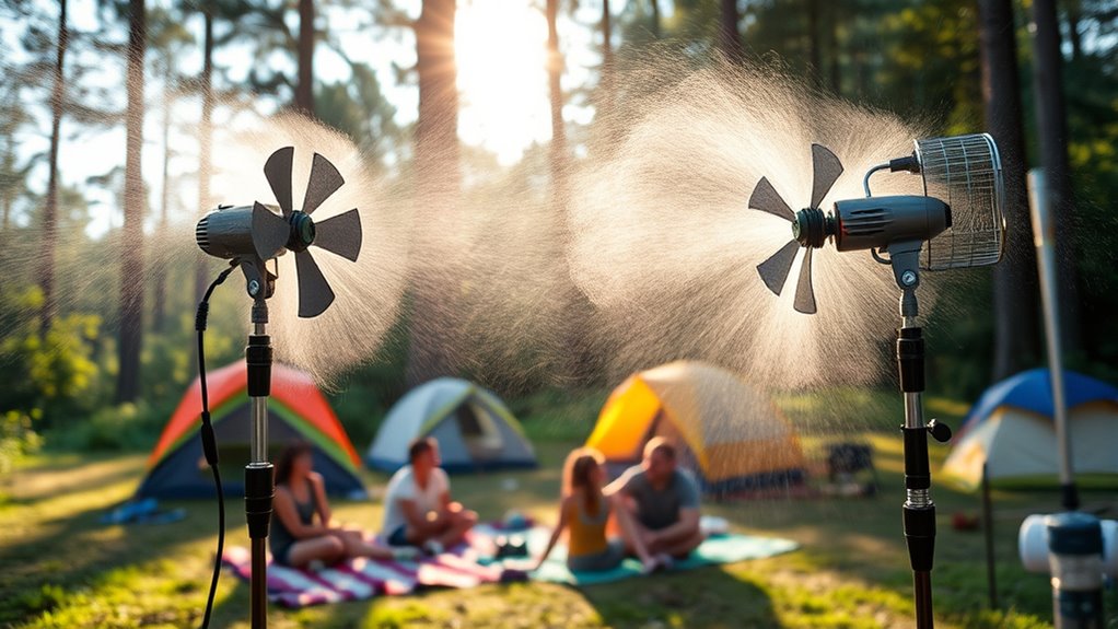 outdoor camping misting fan essentials
