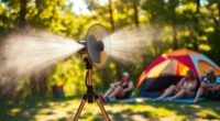 outdoor cooling misting fans