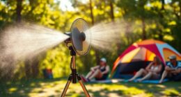 outdoor cooling misting fans