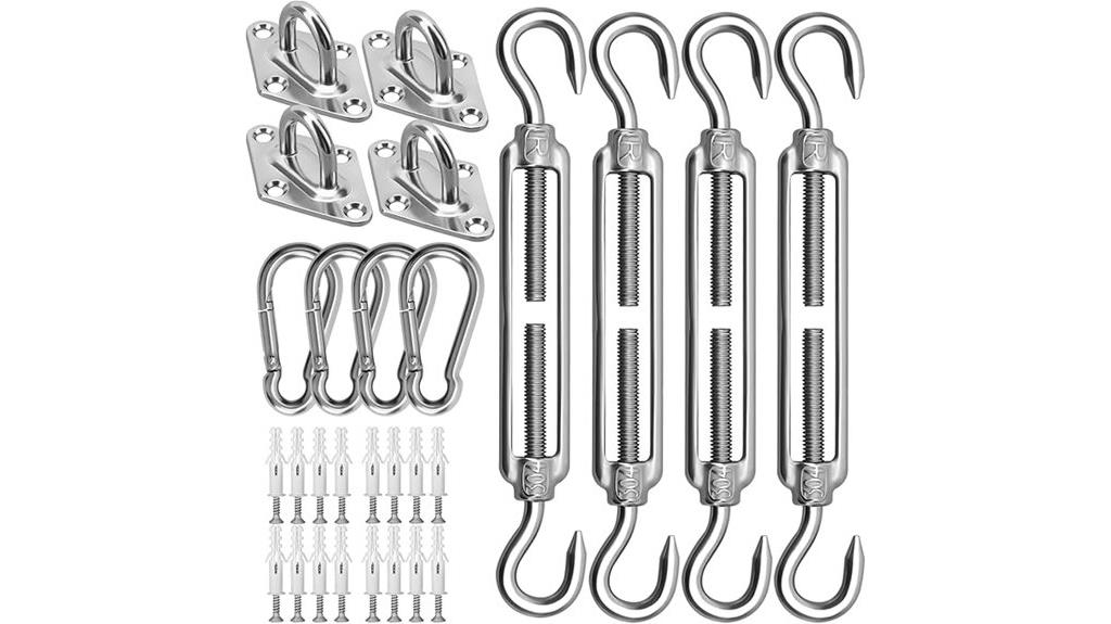 outdoor shade sail hardware