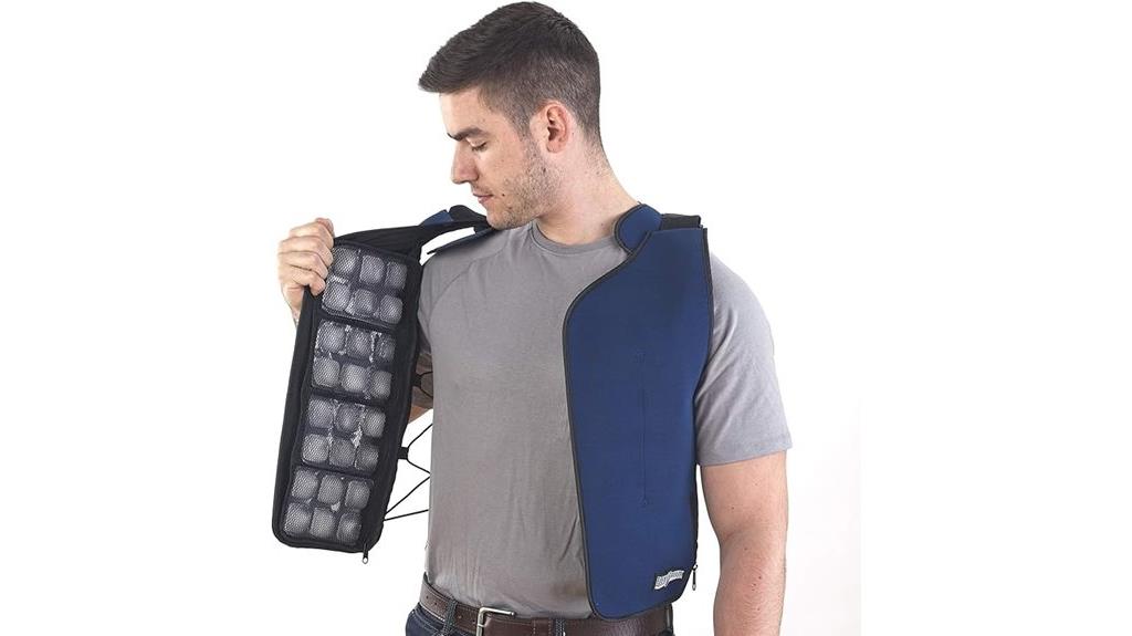 personal ice vest zipper