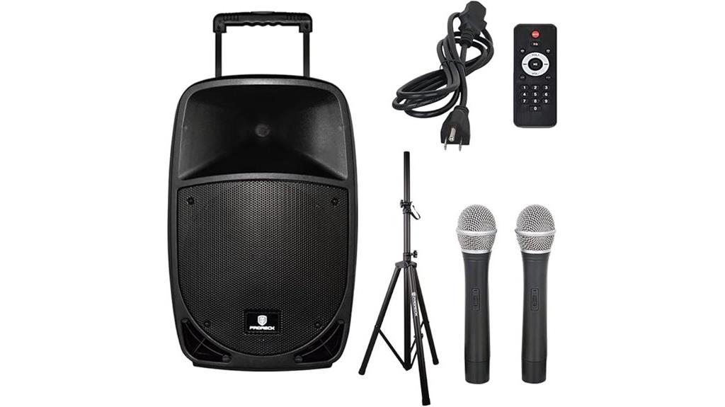 portable 15 inch rechargeable speaker