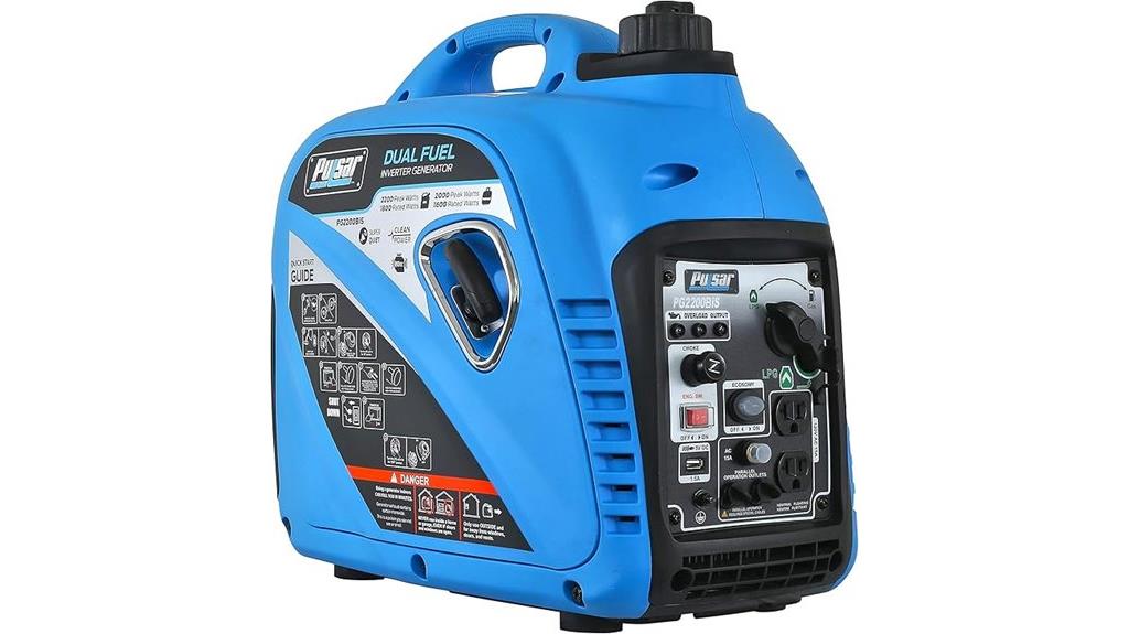 portable 2200w dual fuel
