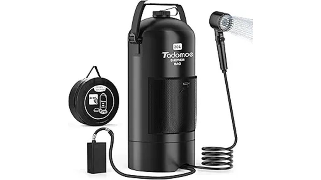 portable 5 gallon solar shower