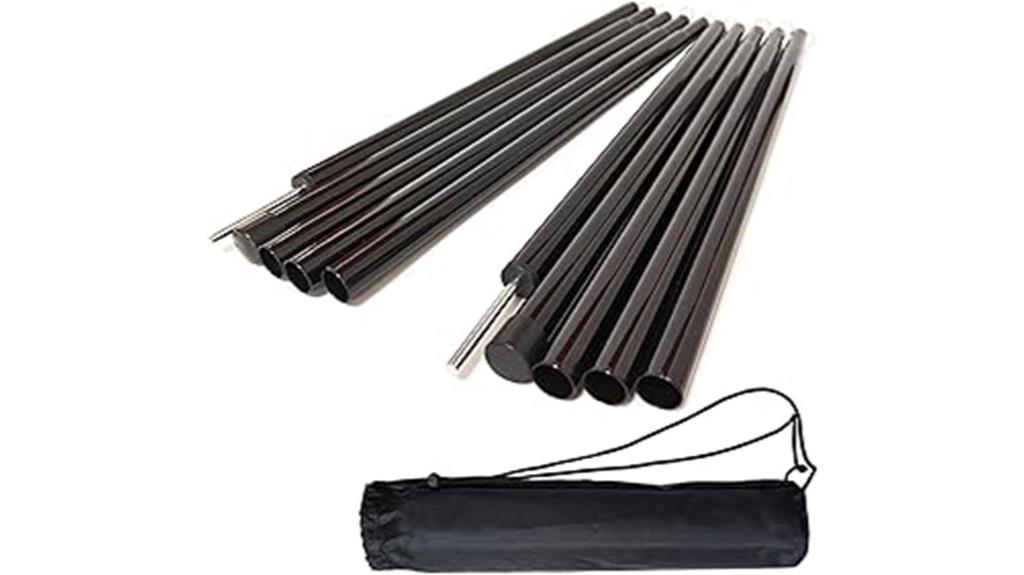 portable adjustable tent poles