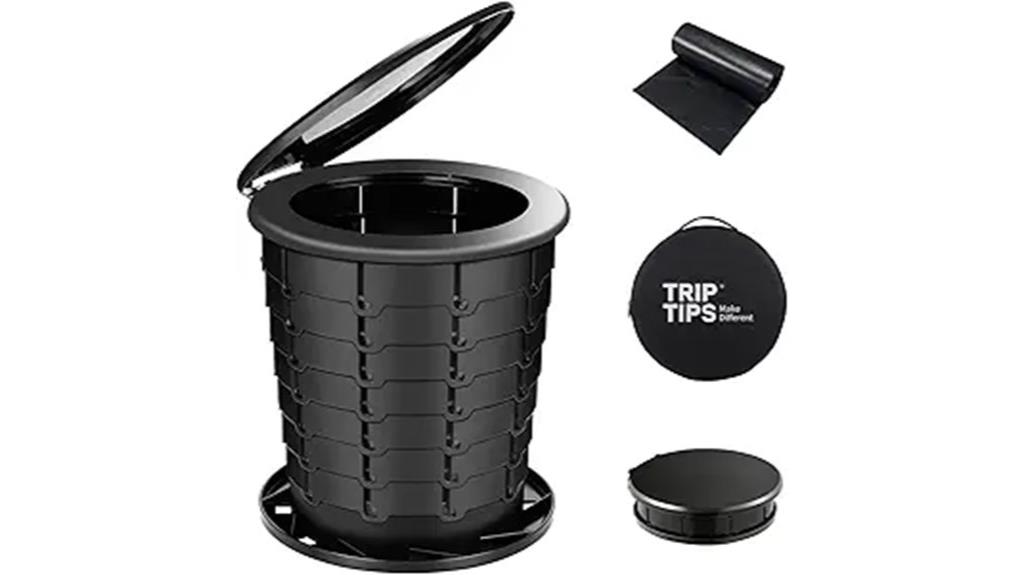 portable adjustable travel toilet