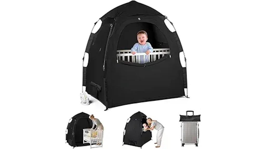 portable blackout tent for playpen