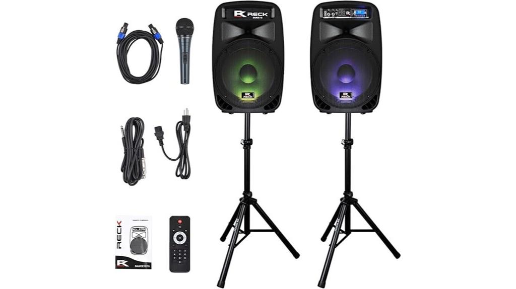 portable bluetooth led speaker
