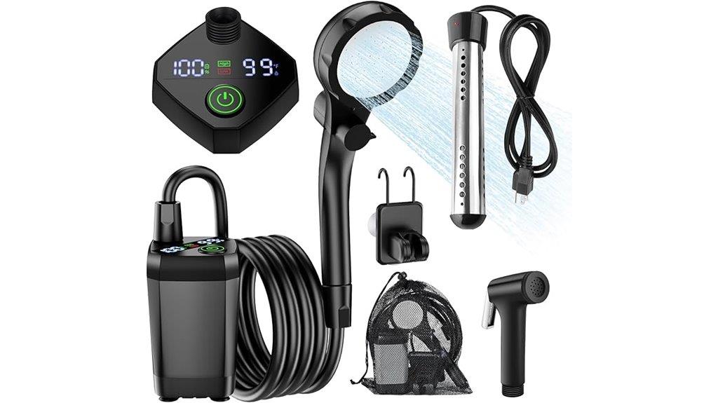 portable camping shower heater