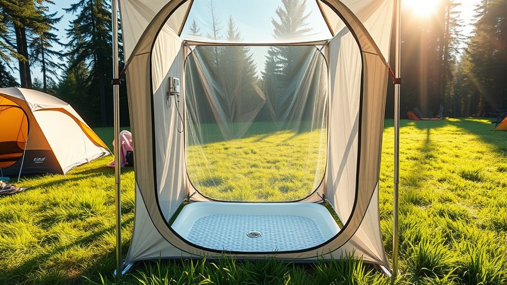 portable camping shower options