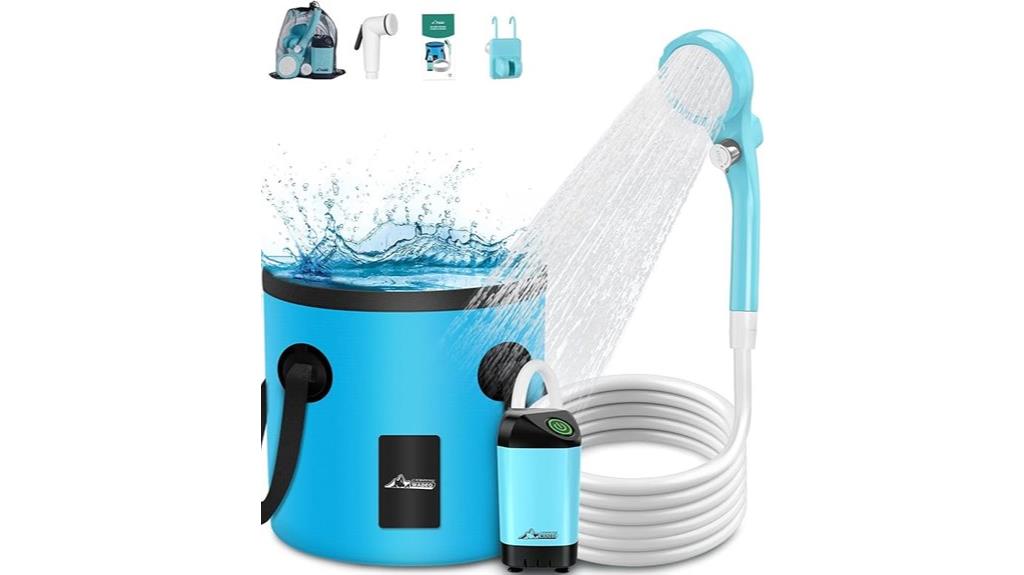 portable collapsible camping shower