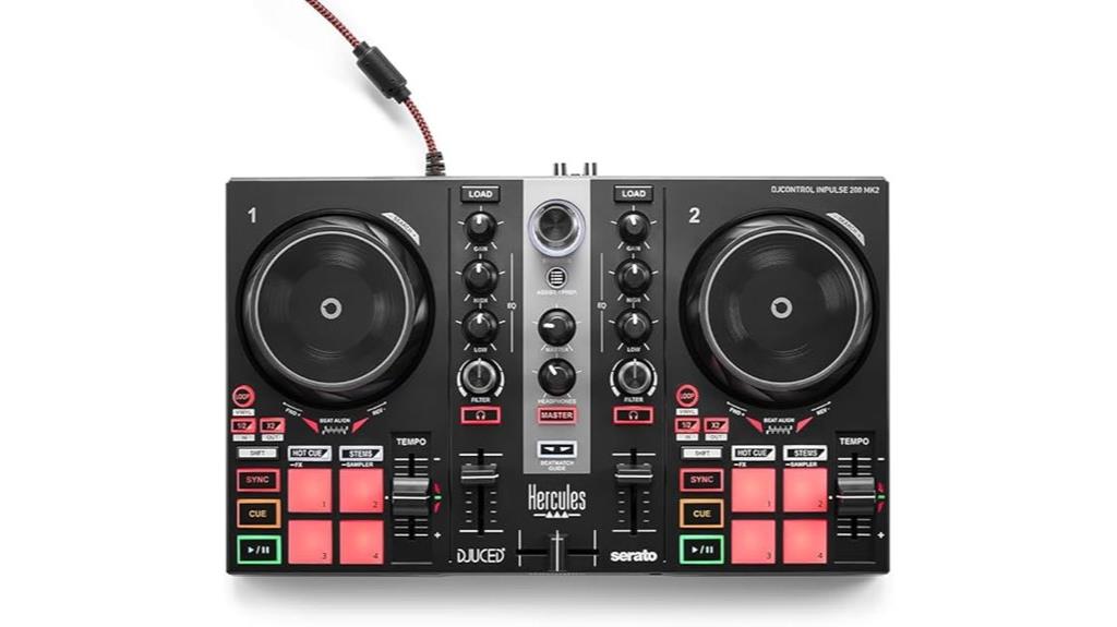 portable dj controller features