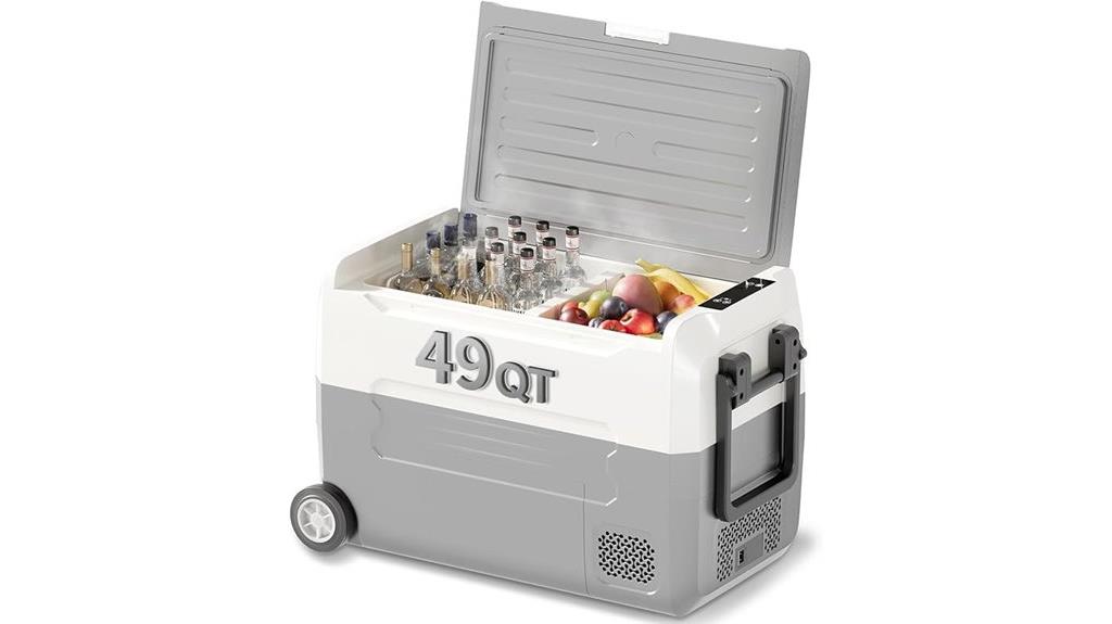 portable dual zone car fridge