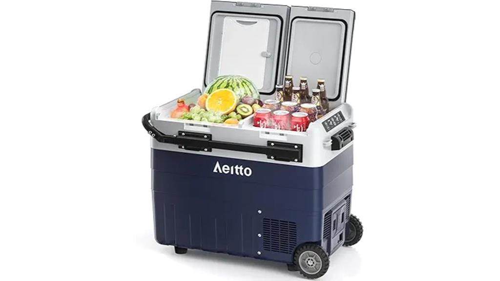 portable dual zone cooler