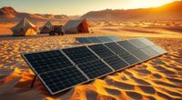 portable durable desert solar panels
