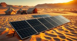 portable durable desert solar panels