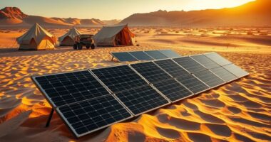 portable durable desert solar panels