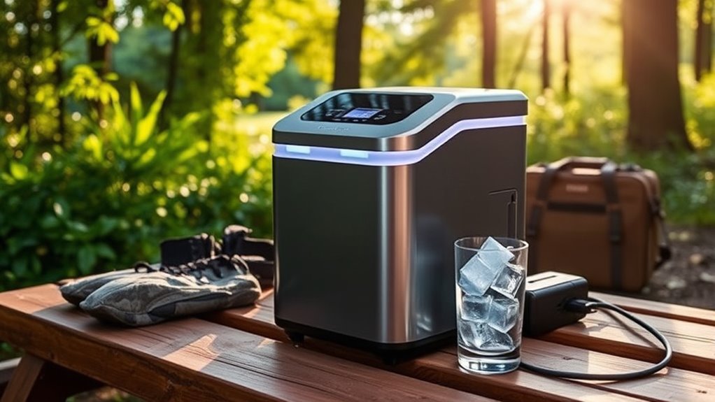 portable durable efficient ice maker