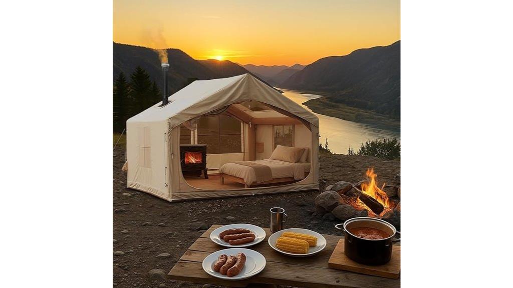 portable inflatable camping tent