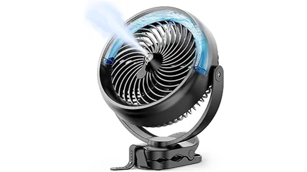 portable misting fan