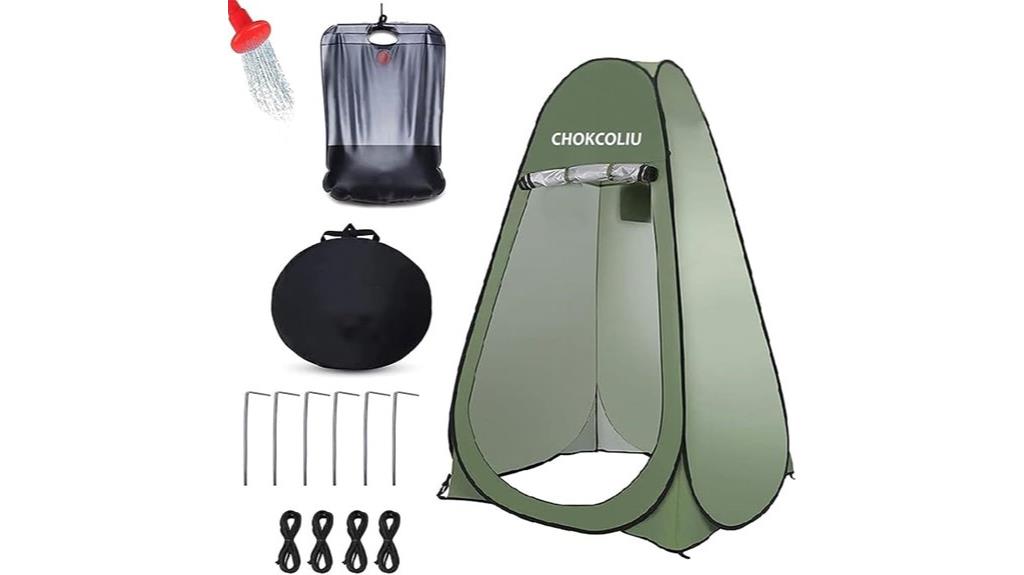 portable outdoor shower set