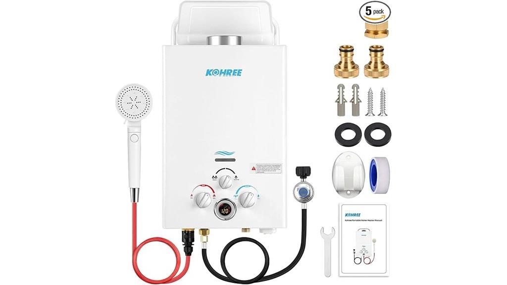 portable propane tankless heater