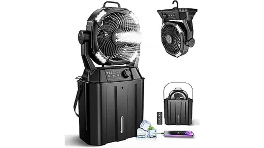 portable rechargeable outdoor fan