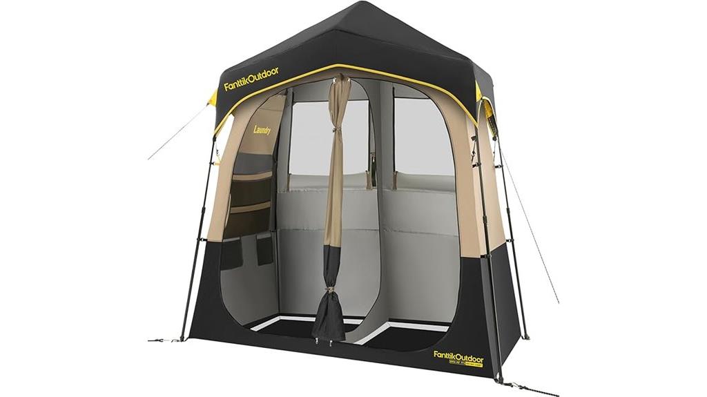 portable shower tent with ventilation