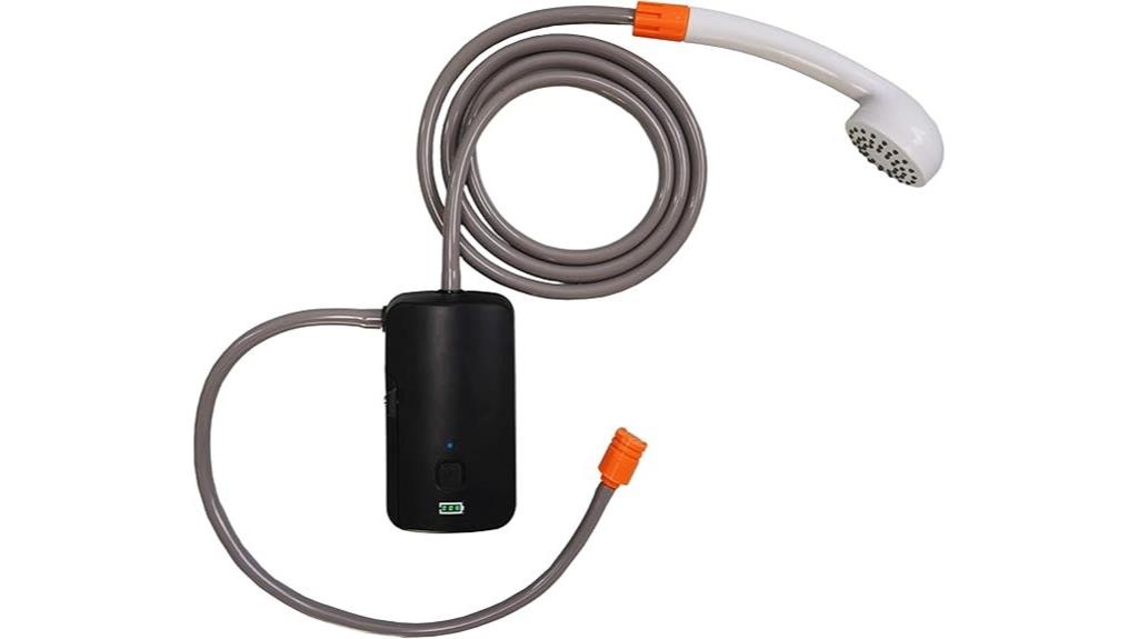 portable shower with battery