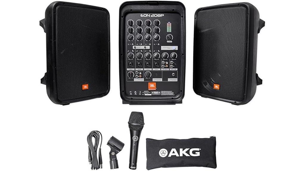 portable speaker with mixer