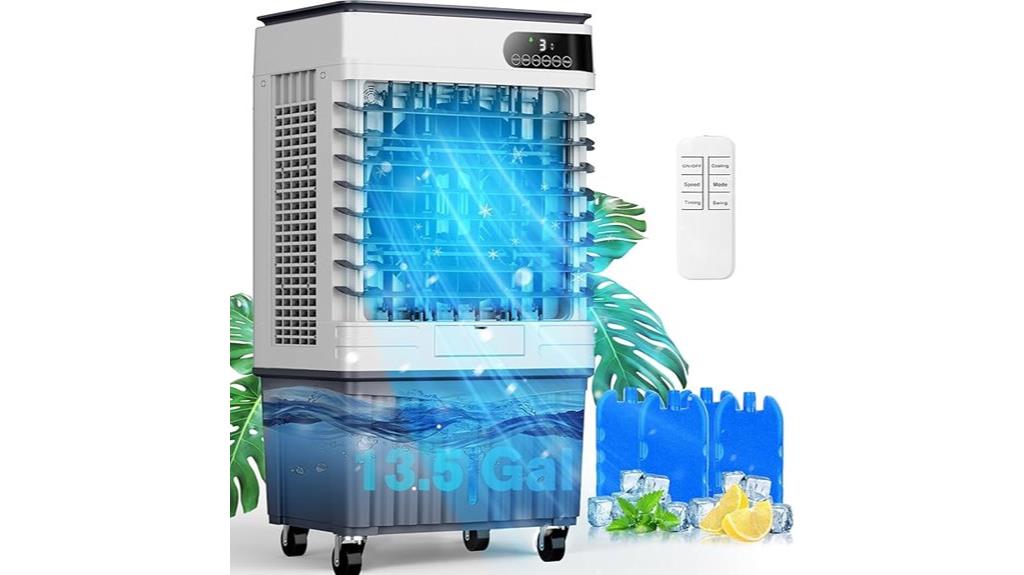portable swamp cooler with remote