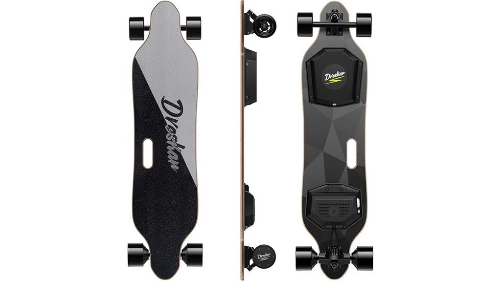 powerful dual motor electric skateboard
