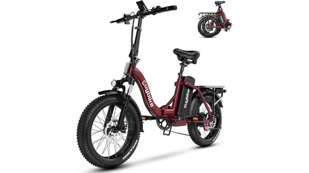 powerful foldable electric bike