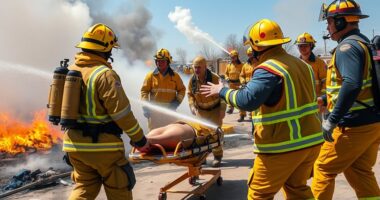 practicing emergency response procedures