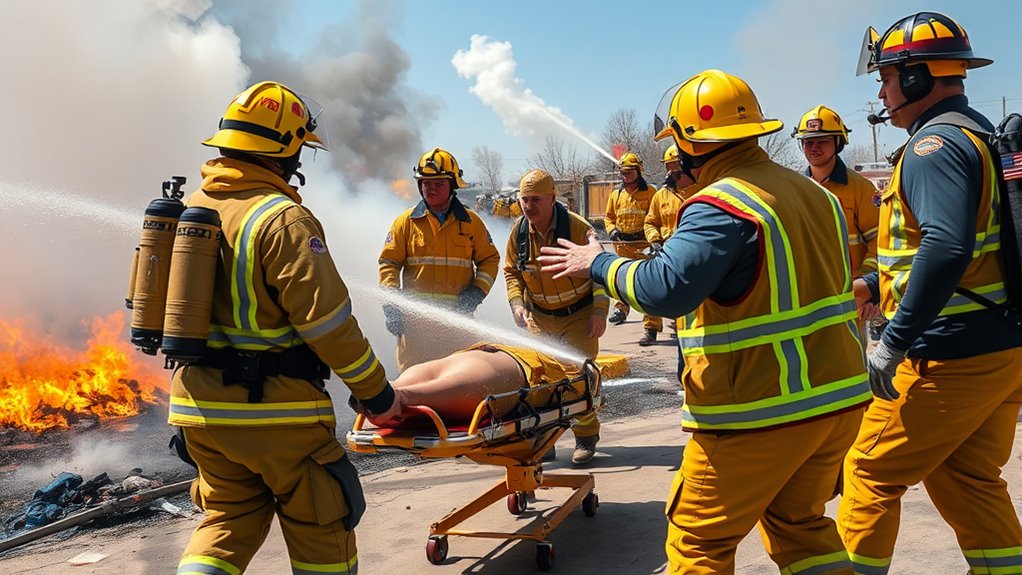 practicing emergency response procedures
