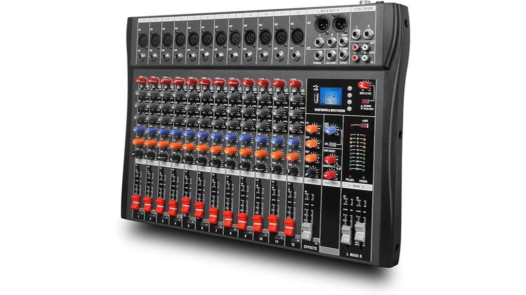 professional audio mixing console